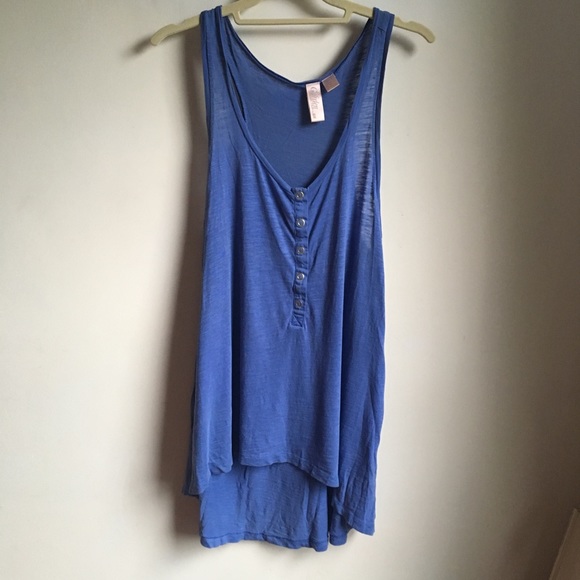H&M Tops - H&M Garden Collection Blue Tunic
